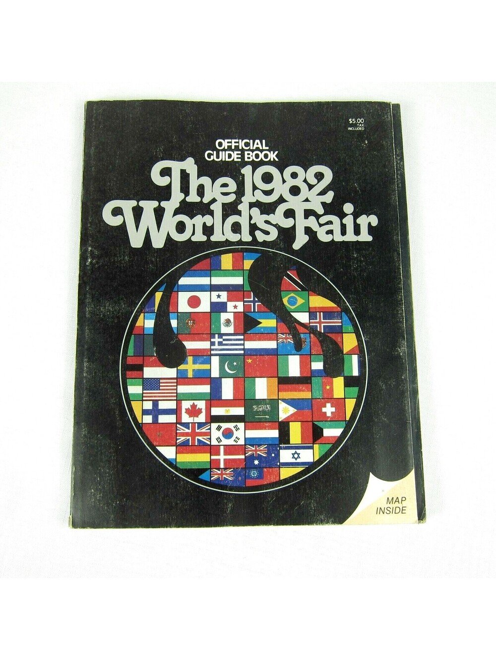 Vintage 1982 Worlds Fair Knoxville Tennessee Official Guide Book w/ Foldout Map